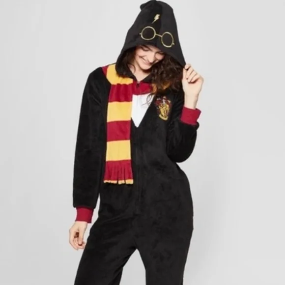 Harry potter footie pajamas adults hotsell